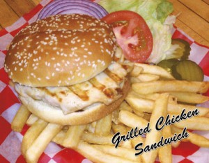 Grilled chicken sandwich