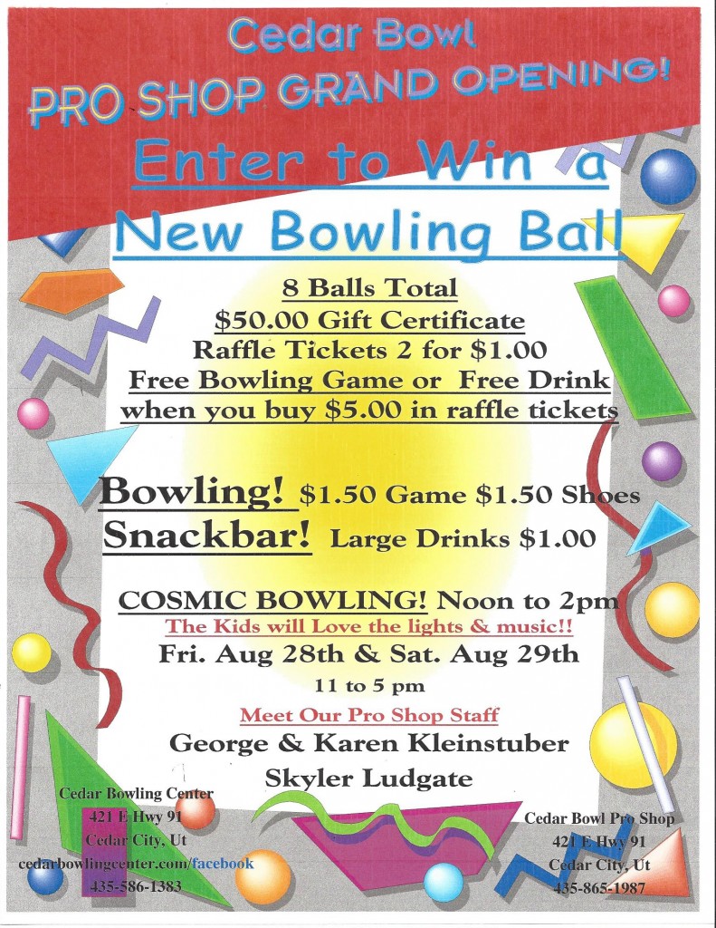 pro shop Cedar Bowling Center