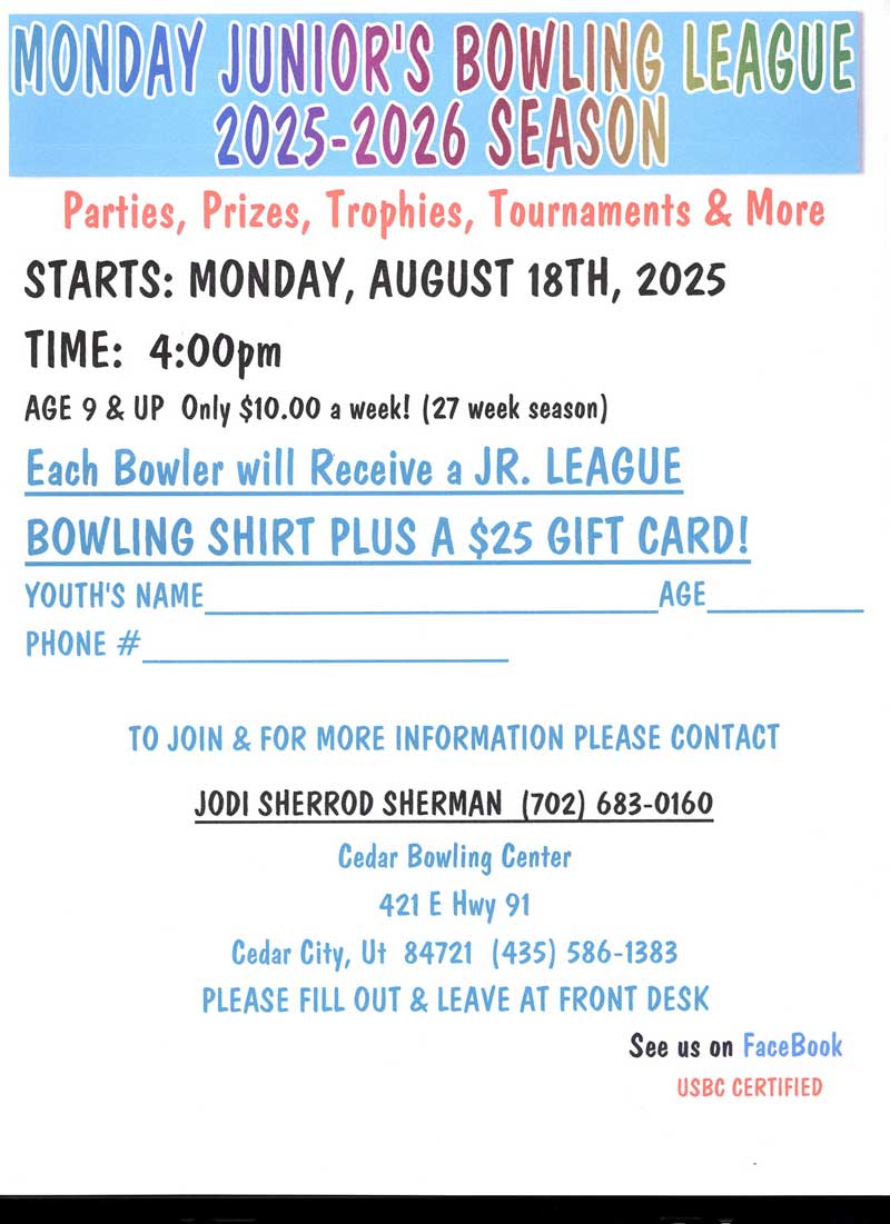 2025_bowling_league_junior 2025 Junior Bowling League Cedar Bowling Center